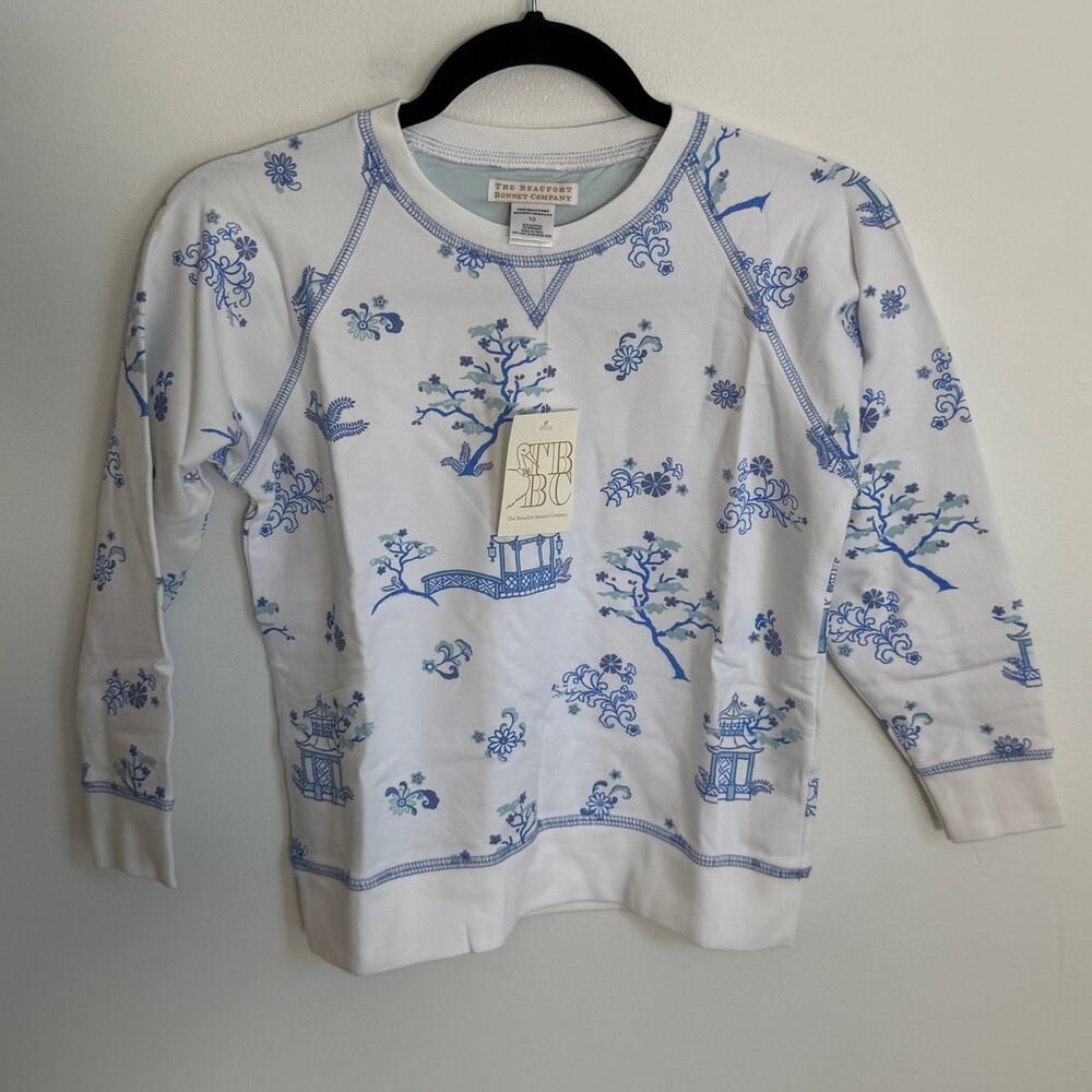 The Beaufort Bonnet Company Cassidy Light weight Sweatshirt size 10 NWT